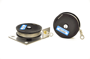 2 Inch Dia. Metal Base Reel reel shown 2" diameter with optional base.