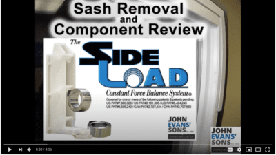 The SideLoad™ Balance - Sash Removal & Component Review Video 