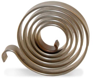 Single Spiral Torsion A close-up of a spiral torsion spring, coiled tightly in a circular shape, showcasing its precision design and durable metal construction. Precision in every coil! Spiral torsion springs deliver controlled torque and reliable performance in critical applications.